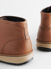 Tan Brown Motion Flex Mid Boots - Image 4 of 5