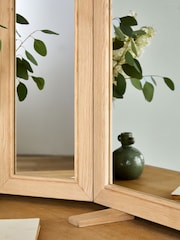 Light Natural Hampton Solid Oak Mirror - Image 2 of 7