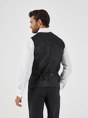 Gris antracita - Skopes Single Breasted Wool Rich Darwin Suit Waistcoat - Imagen 2 de 4