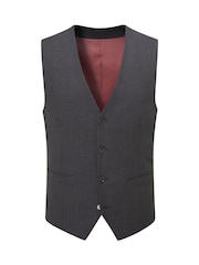 Gris antracita - Skopes Single Breasted Wool Rich Darwin Suit Waistcoat - Imagen 3 de 4
