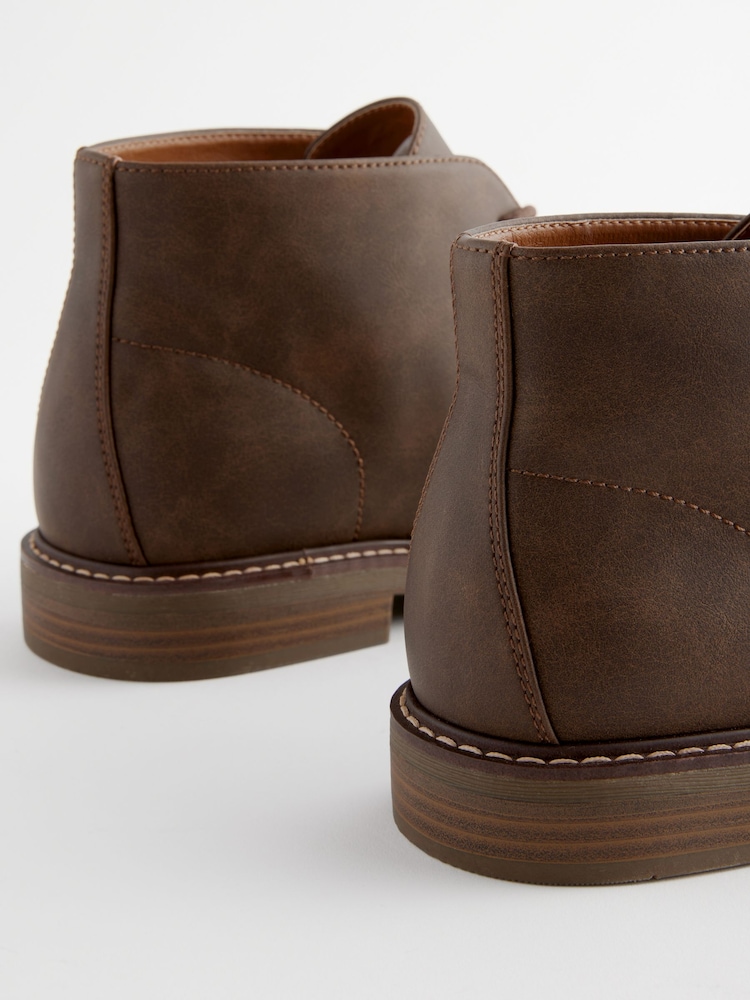 Brown Chukka Boots - Image 4 of 6