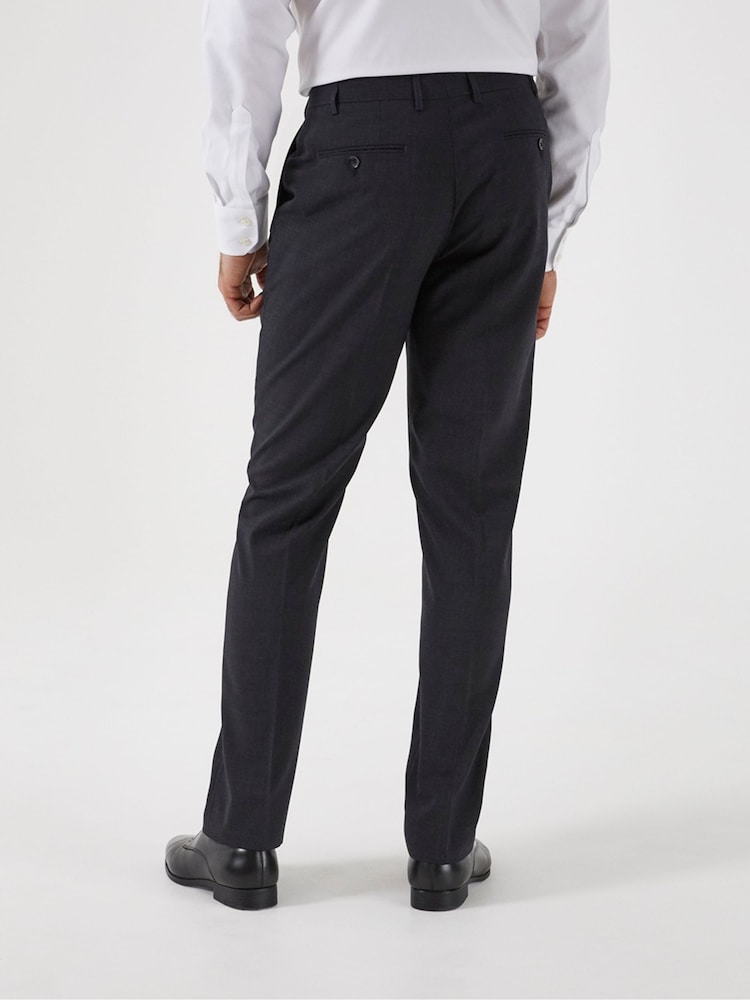 Skopes Charcoal Grey Classic Fit Wool Rich Darwin Suit Trousers - Image 2 of 4