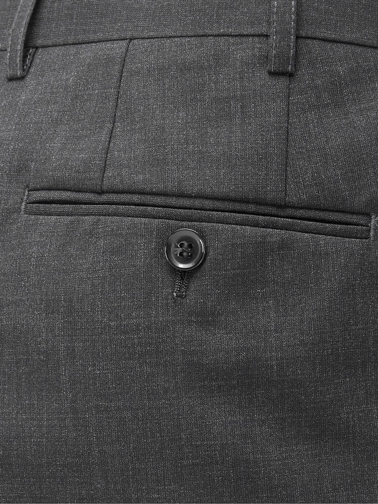 Skopes Charcoal Grey Classic Fit Wool Rich Darwin Suit Trousers - Image 4 of 4
