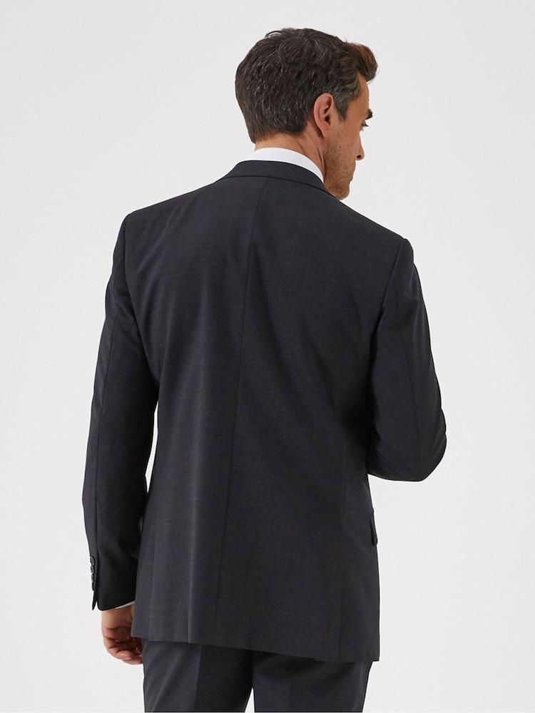 Gris antracita - Skopes Classic Fit Wool Rich Darwin Suit Jacket - Imagen 2 de 4
