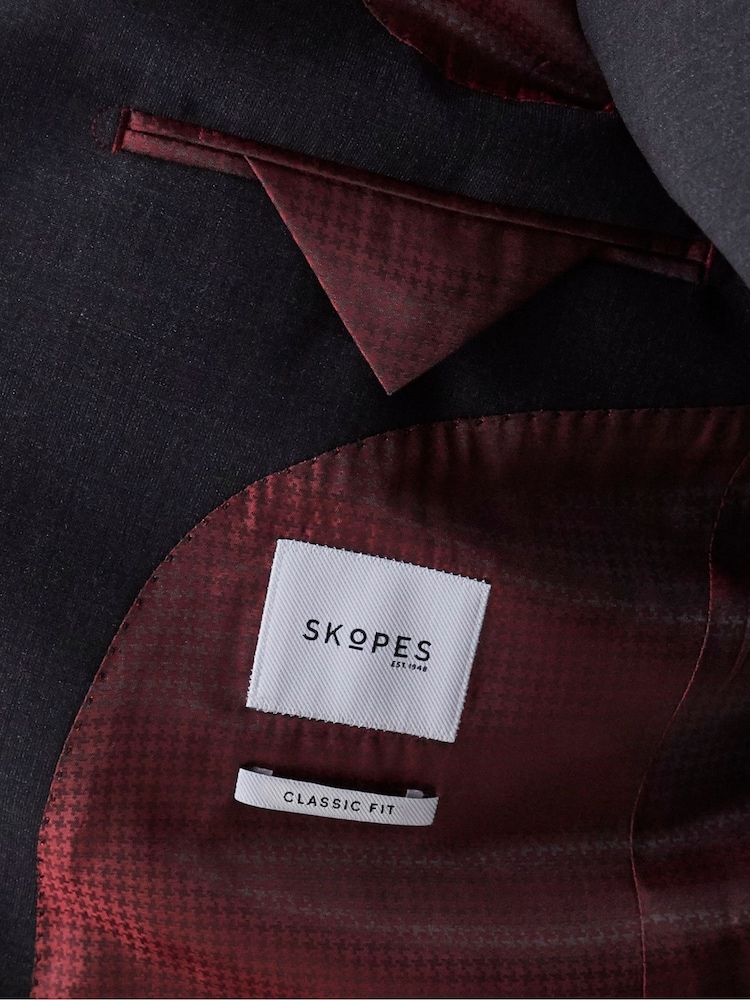 Gris antracita - Skopes Classic Fit Wool Rich Darwin Suit Jacket - Imagen 4 de 4