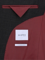 Skopes Charcoal Grey Wool Rich Darwin Suit Jacket - Image 7 of 7