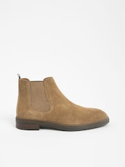 Stone Suede Chelsea Boots - Image 2 of 6