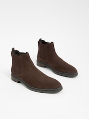 Brown Suede Chelsea Boots - Image 2 of 6