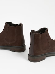 Brown Suede Chelsea Boots - Image 4 of 6