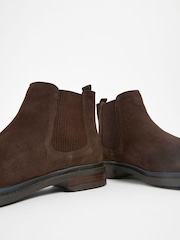 Brown Suede Chelsea Boots - Image 6 of 6