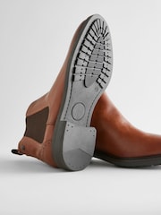 Marrón tostado - Botas Chelsea de cuero - Imagen 5 de 6