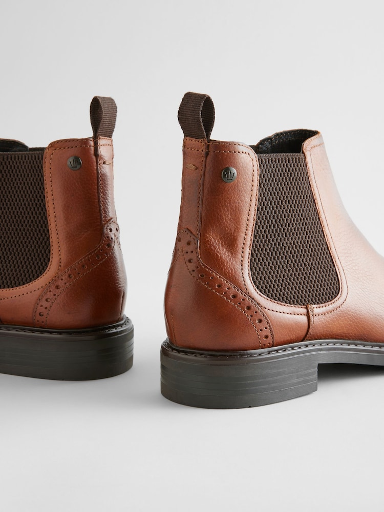 Marrón tostado - Botas Chelsea de cuero - Imagen 6 de 6