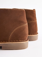 Tan Brown Borg Lined Desert Boots - Image 5 of 7