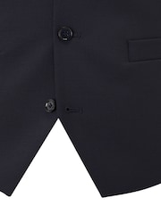Skopes Navy Blue Single Breasted Wool Rich Darwin Suit Waistcoat - Image 4 of 4