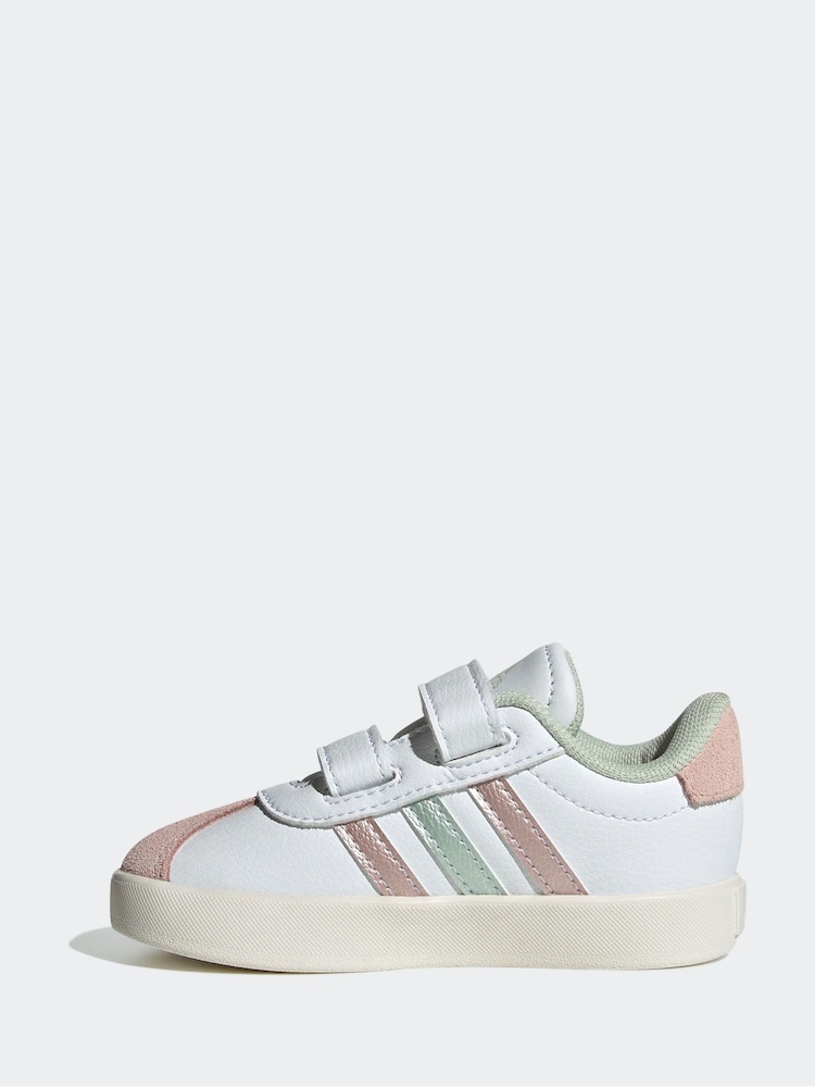 adidas White/Silver Campus 00s Trainers - Image 2 of 8