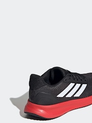 adidas Black/Red Junior Runfalcon Trainers - Image 3 of 8
