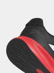 adidas Black/Red Junior Runfalcon Trainers - Image 7 of 8