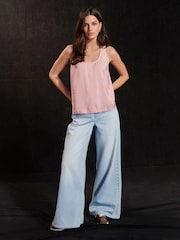 Pink Sleeveless Scoop Cami Top - Image 2 of 7