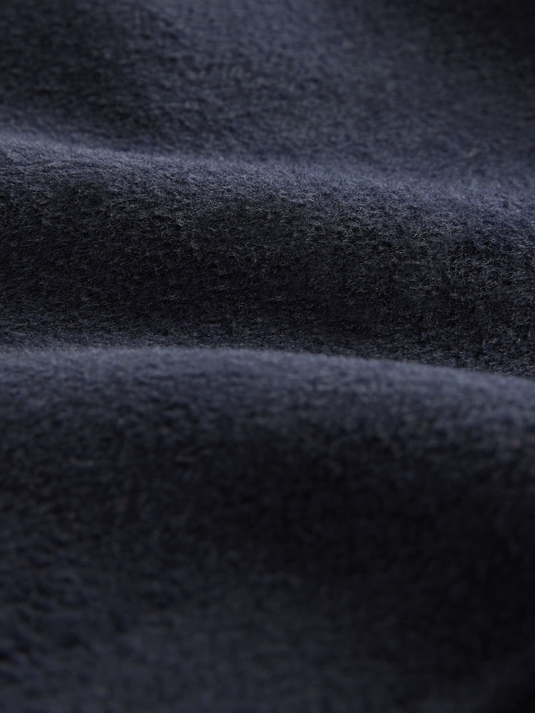 Navy Blue Premium Soft Touch Wool Rich Shacket - Image 9 of 9