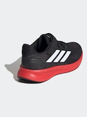adidas Black/Red Kids Runfalcon 5 Trainers - Image 4 of 8