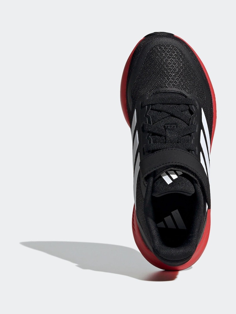 adidas Black/Red Kids Runfalcon 5 Trainers - Image 5 of 8
