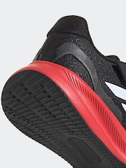 adidas Black/Red Kids Runfalcon 5 Trainers - Image 8 of 8