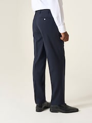 Skopes Navy Blue Classic Fit Darwin Suit Trousers - Image 2 of 4