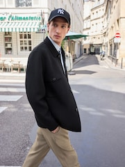 Black Premium Soft Touch Wool Rich Shacket - Image 7 of 16