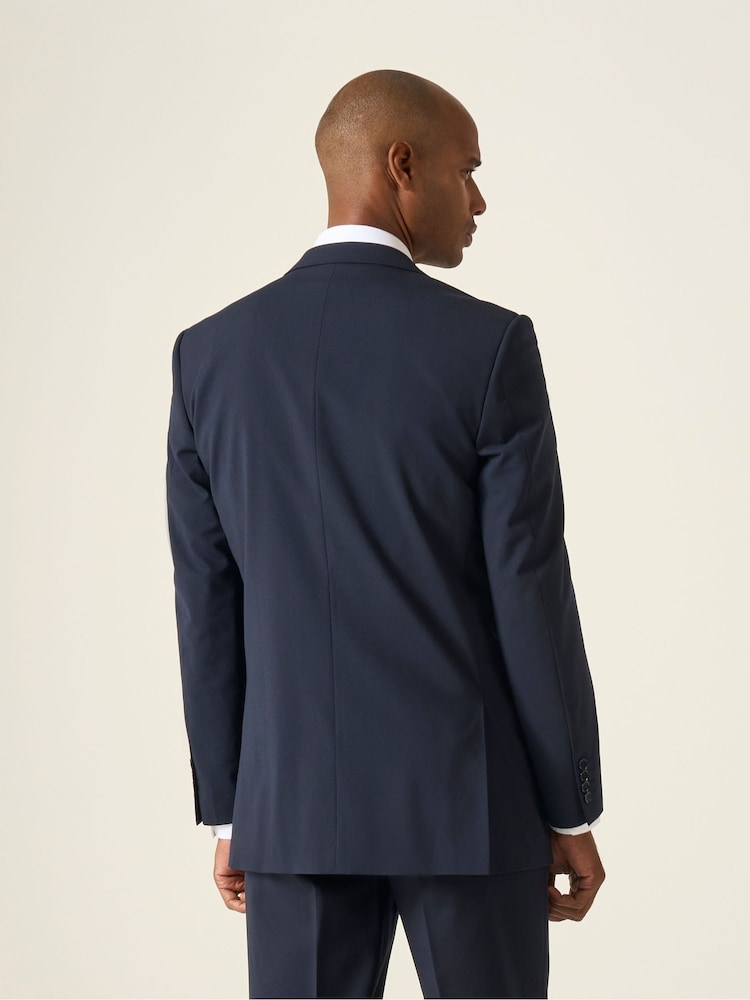 Skopes Navy Blue Classic Fit Wool Rich Darwin Suit Jacket - Image 4 of 8