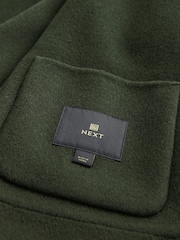 Khaki Green Premium Soft Touch Wool Rich Shacket - Image 8 of 9