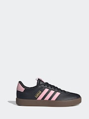 adidas Black/Pink VL Court 3.0 Trainers - Image 1 of 8