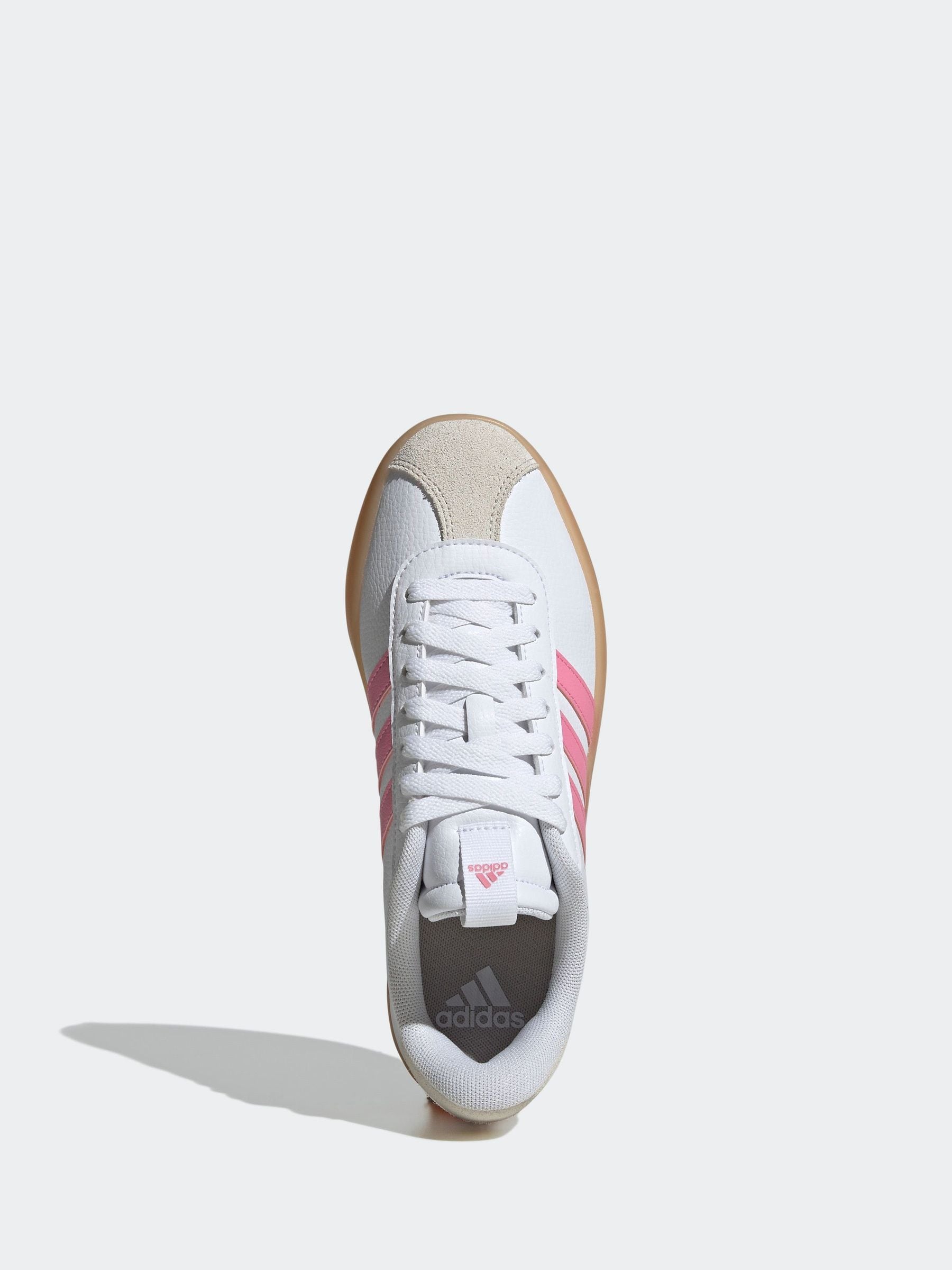 adidas White Pink VL Court 3.0 Trainers
