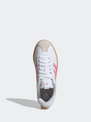 adidas White/Pink VL Court 3.0 Trainers - Image 5 of 8