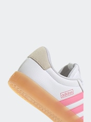 adidas White/Pink VL Court 3.0 Trainers - Image 8 of 8