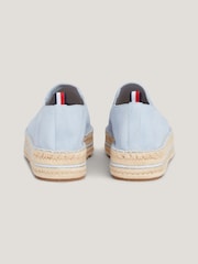 Tommy Hilfiger Blue Flatform Espadrilles - Image 2 of 5