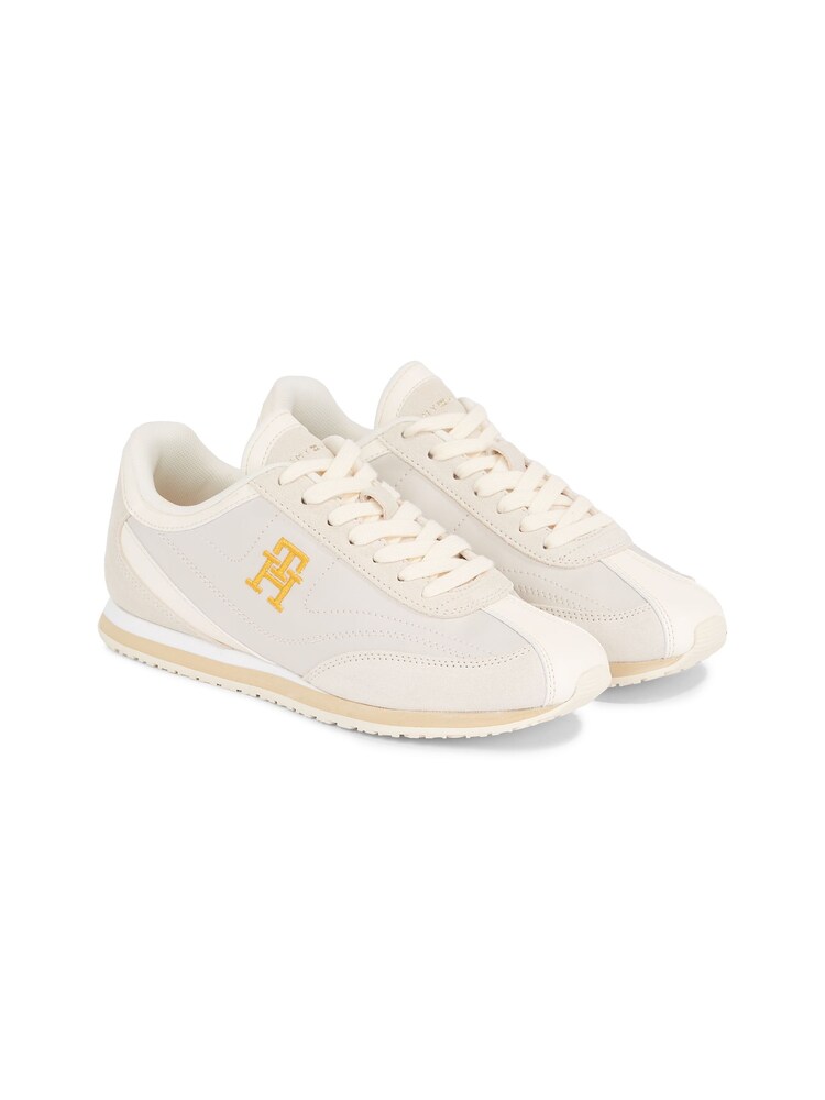 Tommy Hilfiger Cream Heritage Trainers - Image 3 of 4