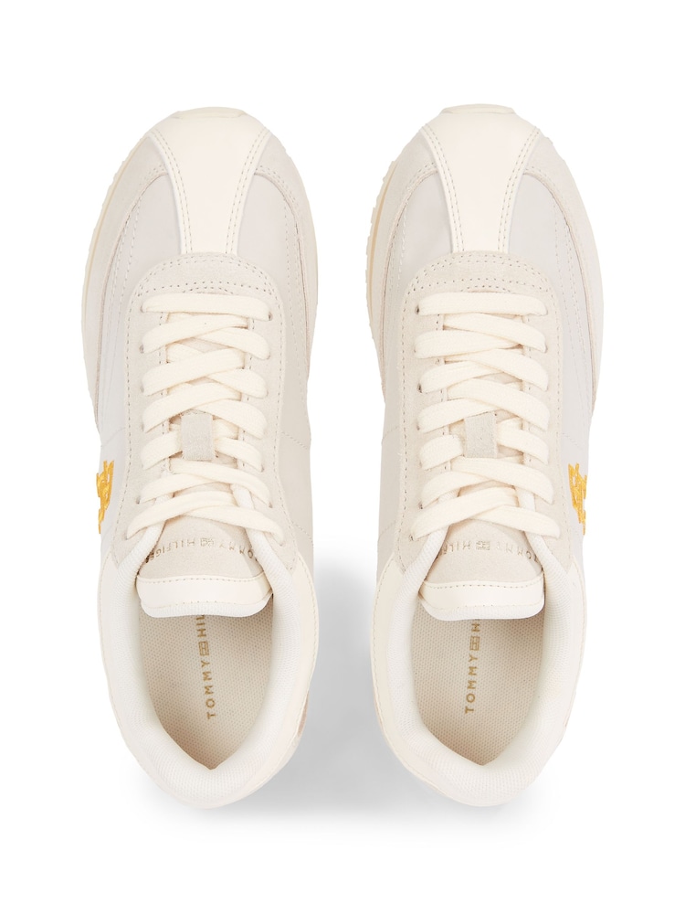 Tommy Hilfiger Cream Heritage Trainers - Image 4 of 4