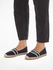 Tommy Hilfiger Blue Mono Webbing Espadrilles - Image 1 of 4
