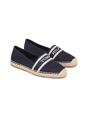 Tommy Hilfiger Blue Mono Webbing Espadrilles - Image 3 of 4