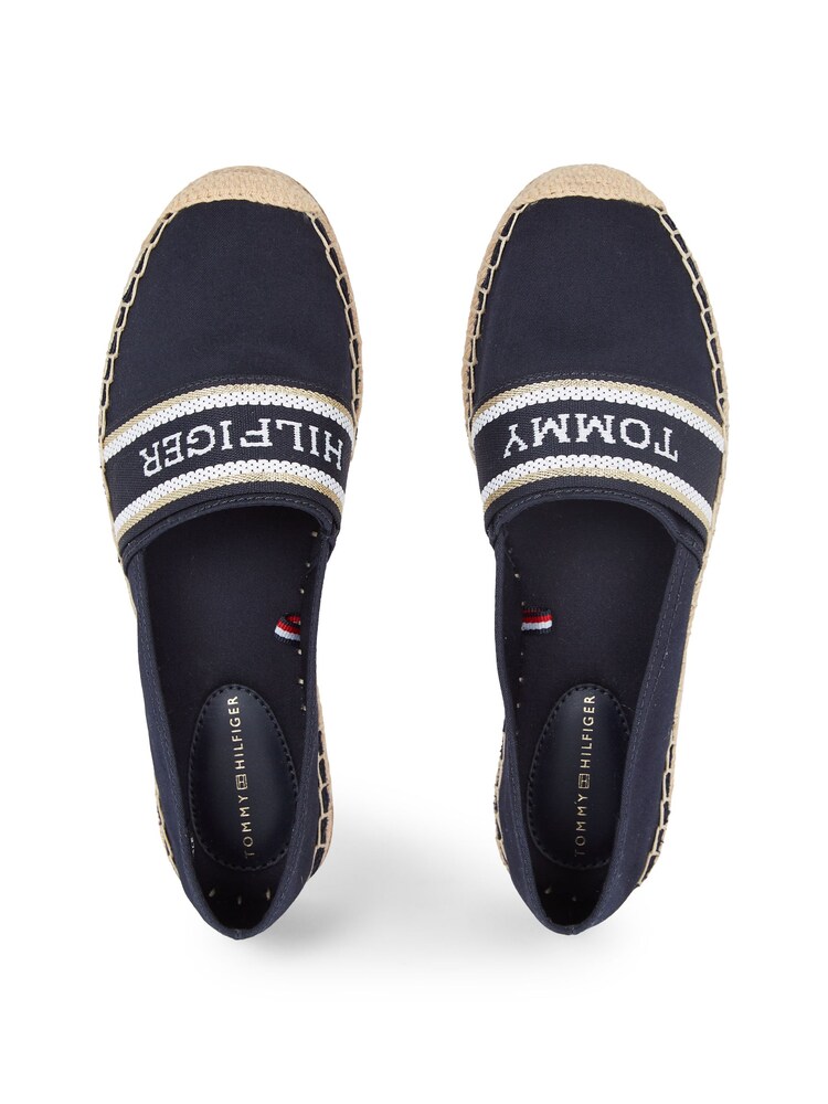 Tommy Hilfiger Blue Mono Webbing Espadrilles - Image 4 of 4