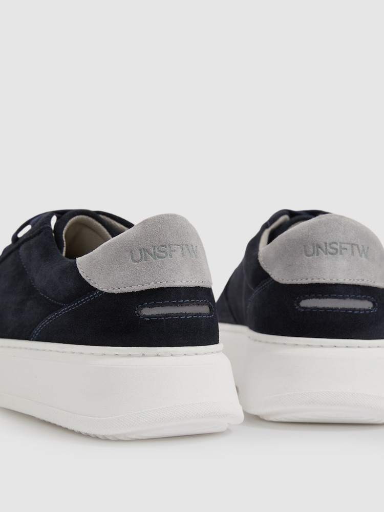 Unseen Footwear Suede Marais Trainers - Image 4 of 4