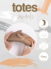 Totes Natural Ladies Clog Shoes - Image 3 of 3