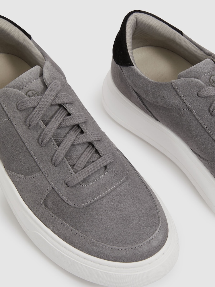 Unseen Footwear Suede Marais Trainers - Image 4 of 4