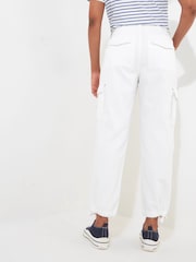 Joe Browns White Relaxed Fit Cargo Trousers - Image 3 of 5