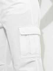 Joe Browns White Relaxed Fit Cargo Trousers - Image 4 of 5