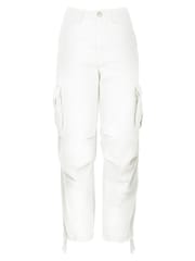 Joe Browns White Relaxed Fit Cargo Trousers - Image 5 of 5