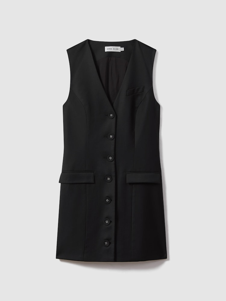 Anna Quan Single Breasted Mini Dress - Image 2 of 6