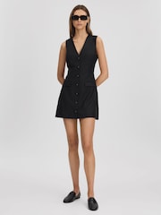 Anna Quan Single Breasted Mini Dress - Image 3 of 6