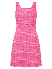 Joe Browns Pink Tweed Shift Mini Dress - Image 5 of 5