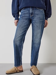Hush Mid Wash Blue Alex Straight Leg Jeans - Image 2 of 5